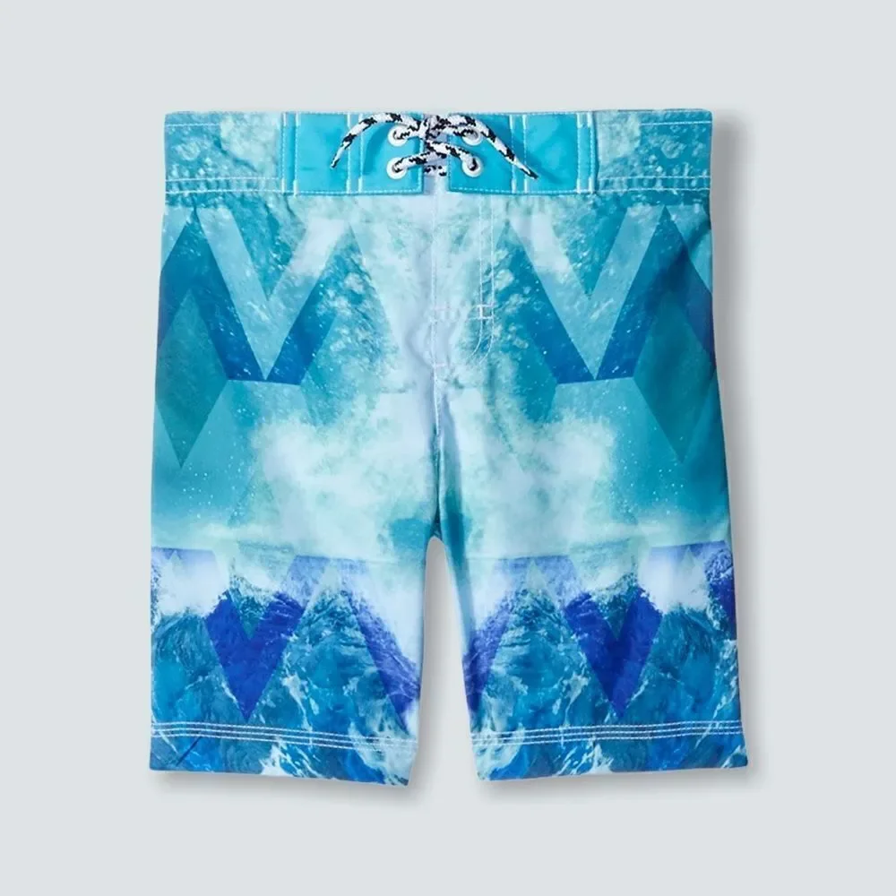 GYMBOREE | Blue | Waves Printed Swimtrunk